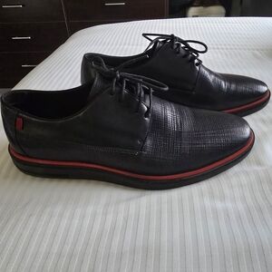 Marc Joseph New York Men's Black Leather Oxford Dress Shoes 10.5M Comfort